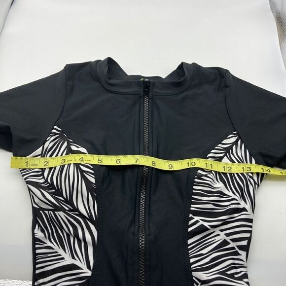 Next Malibu Surf One Piece Black/White Zebra Print Swimsuit Size S/M Like New - Picture 8 of 11